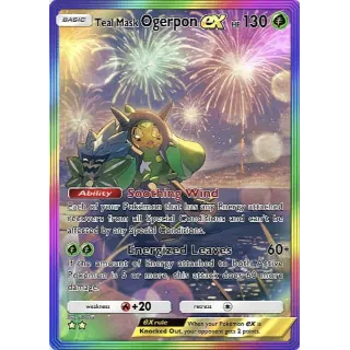 Teal Mask Ogerpon EX RR Rainbow Rare 2 Stars Pokemon TCG Pocket