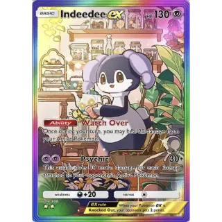 Indeedee EX RR Rainbow Rare 2 Stars Pokemon TCG Pocket