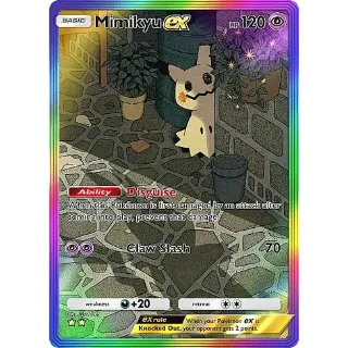 Mimikyu EX Rainbow Rare 2 Stars Pokemon TCG Pocket