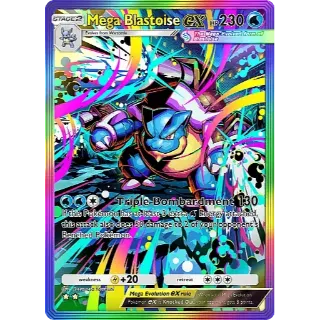 Mega Blastoise EX Rainbow RARE 2 stars Pokemon TCG Pocket