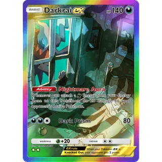 Darkrai EX Rainbow Rare 2 Stars Pokemon TCG Pocket