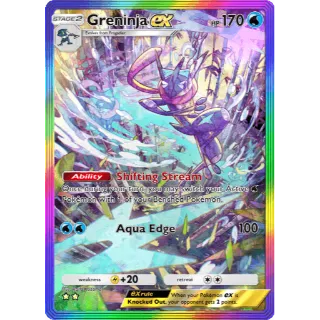 Greninja EX Rainbow Rare 2 Star Pokemon TCG Pocket