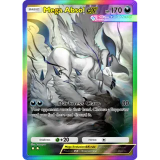Mega Absol EX Rainbow Rare 2 Star Pokemon TCG Pocket