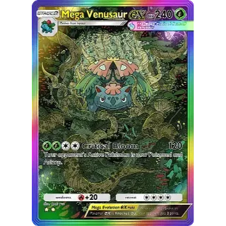 Mega Venusaur Rainbow Rare 2 Stars