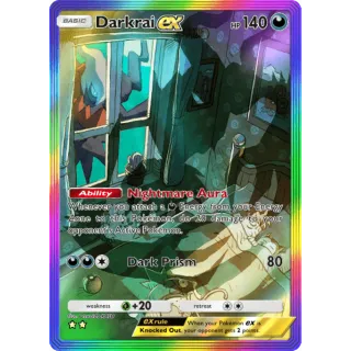 Darkrai EX Rainbow Rare 2 Stars Pokemon TCG Pocket