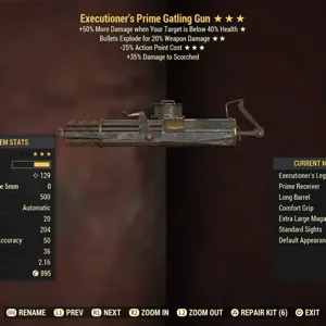 Weapon | ExeE25 Gatling Gun