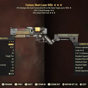 Weapon | F50c25 Laser Rifle Lvl 5
