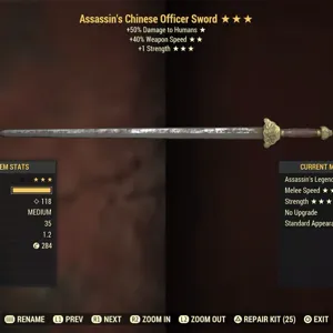 Weapon | A40SS1S Chinese Sword
