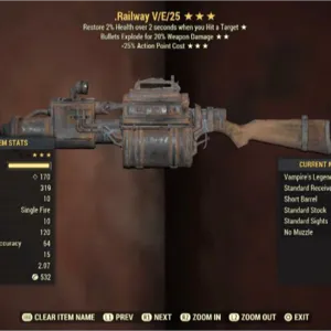 Weapon | VE25 Railway Rifle