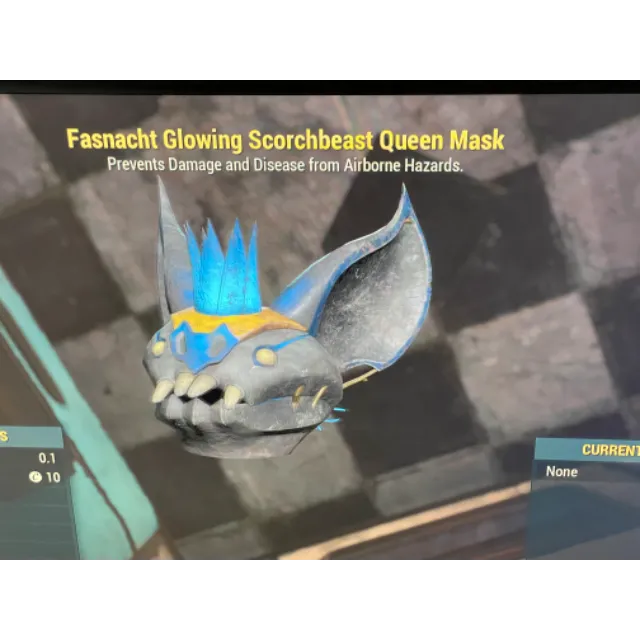 Glowing Scorchbeast Queen Mask - Fallout 76 Game Items - Gameflip