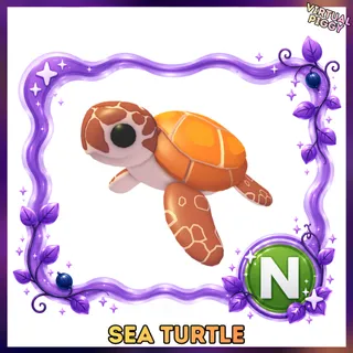 Neon Sea Turtle