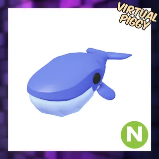 Neon Blue Whale