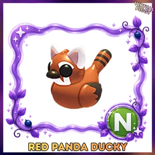 Neon Red Panda Ducky