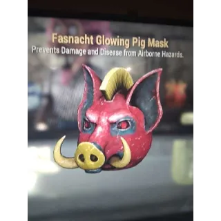 Glowing Pig Mask