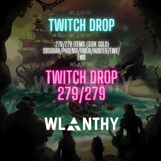 (ALL PLATFORM)  Sea of Thieves Twitch Drops [279 Items] | 310K Gold + Obsidian/Ancestral/Omen