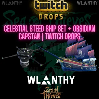 [PC/XBOX] Celestial Steed Ship Set + Obsidian Capstan- Sea of Thieves