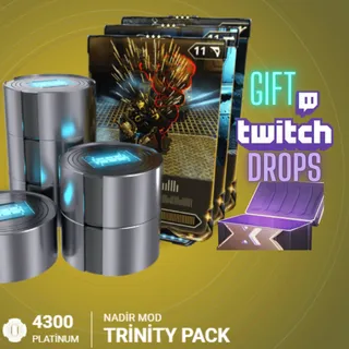 [All Platforms] 4300 Platinum  + 3 Rare Mods (+ Twitch Drops Gift) | Safe&Fast - Warframe - No Login Required