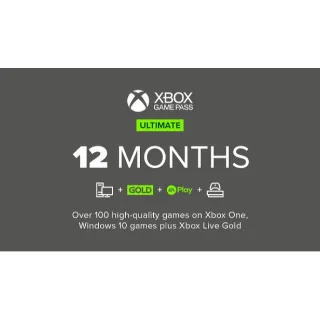 XBOX GAME PASS ULTIMATE 12 MONTH