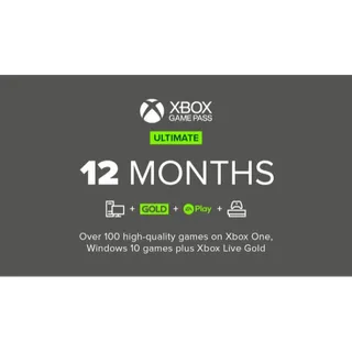 XBOX GAME PASS ULTIMATE 12 MONTH