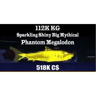 ×10 Sparkling Shiny Big Mythical Phantom Megalodon