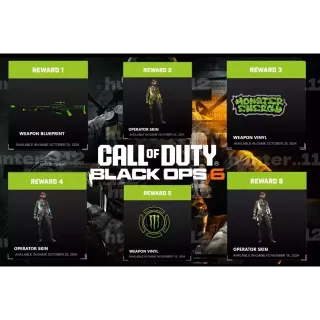 COD BO6 FULL SET BUNDLE  MONSTER ENERGY