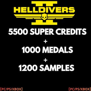 HELLDIVERS 2 5500 SUPER CREDITS