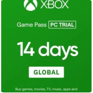 XBOX GAME PASS 14 DAYS TRIAL