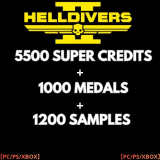 HELLDIVERS 2 5500 SUPER CREDITS
