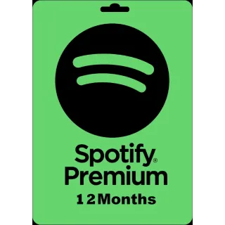 SPOTIFY PREMIUM INDIVIDUAL 12 MONTH