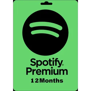 SPOTIFY PREMIUM INDIVIDUAL 12 MONTH GIFT CARD