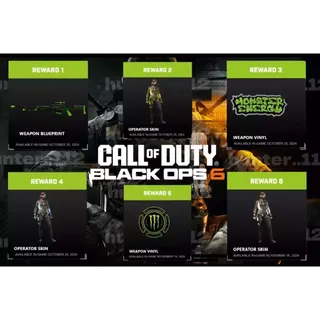 COD BLACK OPS 6 FULL SET MONSTER ENERGY