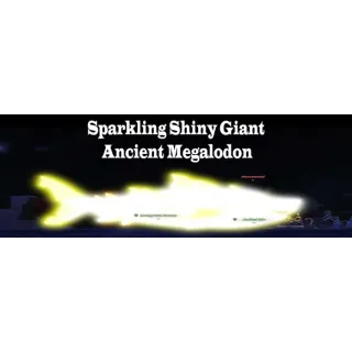 ×3 Sparkling Shiny Giant Ancient Megalodon