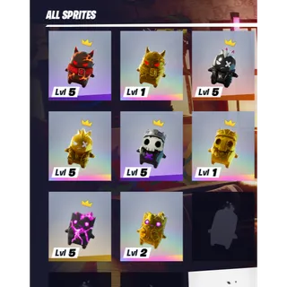 ALL POSSIBLE OBTAINABLE SPRITES