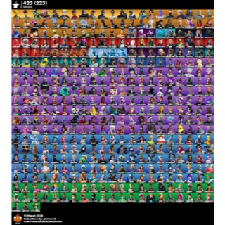 STACKED FORTNITE ACCOUNT (423 SKINS)