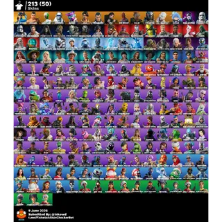 Fortnite account 213 skins