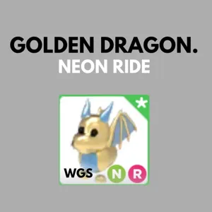 Neon ride golden dragon