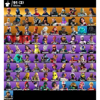 OG Fortnite | 91 Skins | 22 Exclusives | Sultura | Blue Striker | STW Founders | 950 V-Bucks