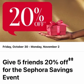 Sephora 20% Off Rouge Code