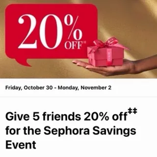 Sephora 20% Off Rouge Code