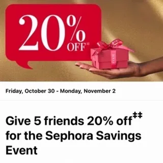 Sephora 20% Off Rouge Code