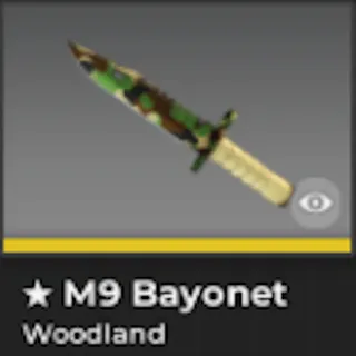 BLOXSTRIKE M9 BAYONET WOODLAND (FIELD-TESTED)