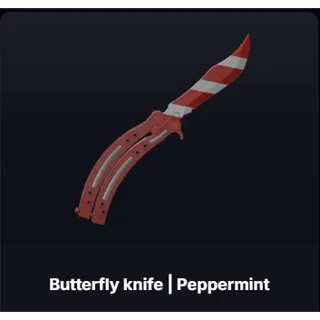 BUTTERFLY KNIFE PEPPERMINT (SI) STANDARD ISSUE - SNIPER DUELS