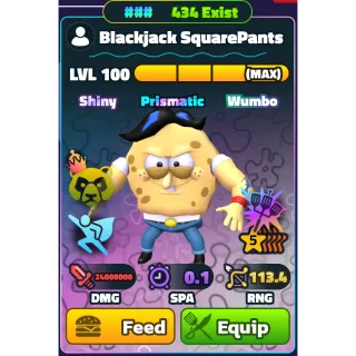 SPONGEBOB TOWER DEFENSE - RAINBOW SERIAL SW BLACKJACK SQUAREPANTS 5⭐ NC/HYDRO - DYNAMIC SPATULA