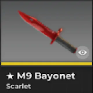 BLOXSTRIKE M9 BAYONET SCARLET (FIELD-TESTED) 