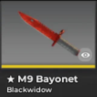 BLOXSTRIKE M9 BAYONET BLACKWIDOW