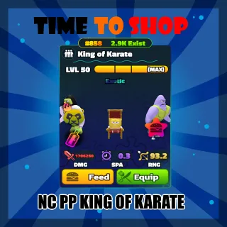 GOLD SERIAL Max Nc Pp King Of Karate | Spongebob Tower Defense