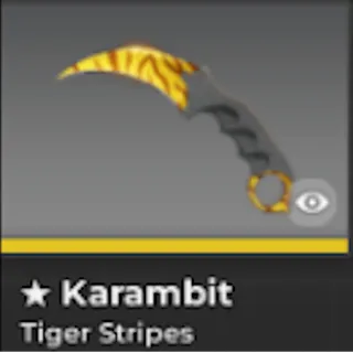 BLOXSTRIKE KARAMBIT TIGER STRIPES (FIELD-TESTED)