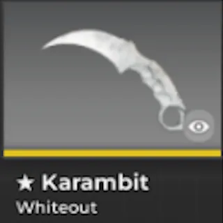 BLOXSTRIKE KARAMBIT WHITEOUT (FIELD-TESTED)