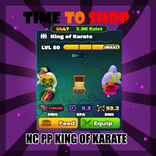 GOLD SERIAL Max Nc Pp King Of Karate | Spongebob Tower Defense