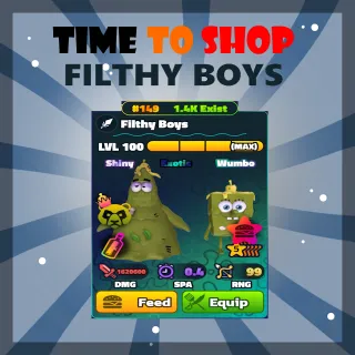 SW 5S FILTHY BOYS NC PP #149 - SPONGEBOB TOWER DEFENSE